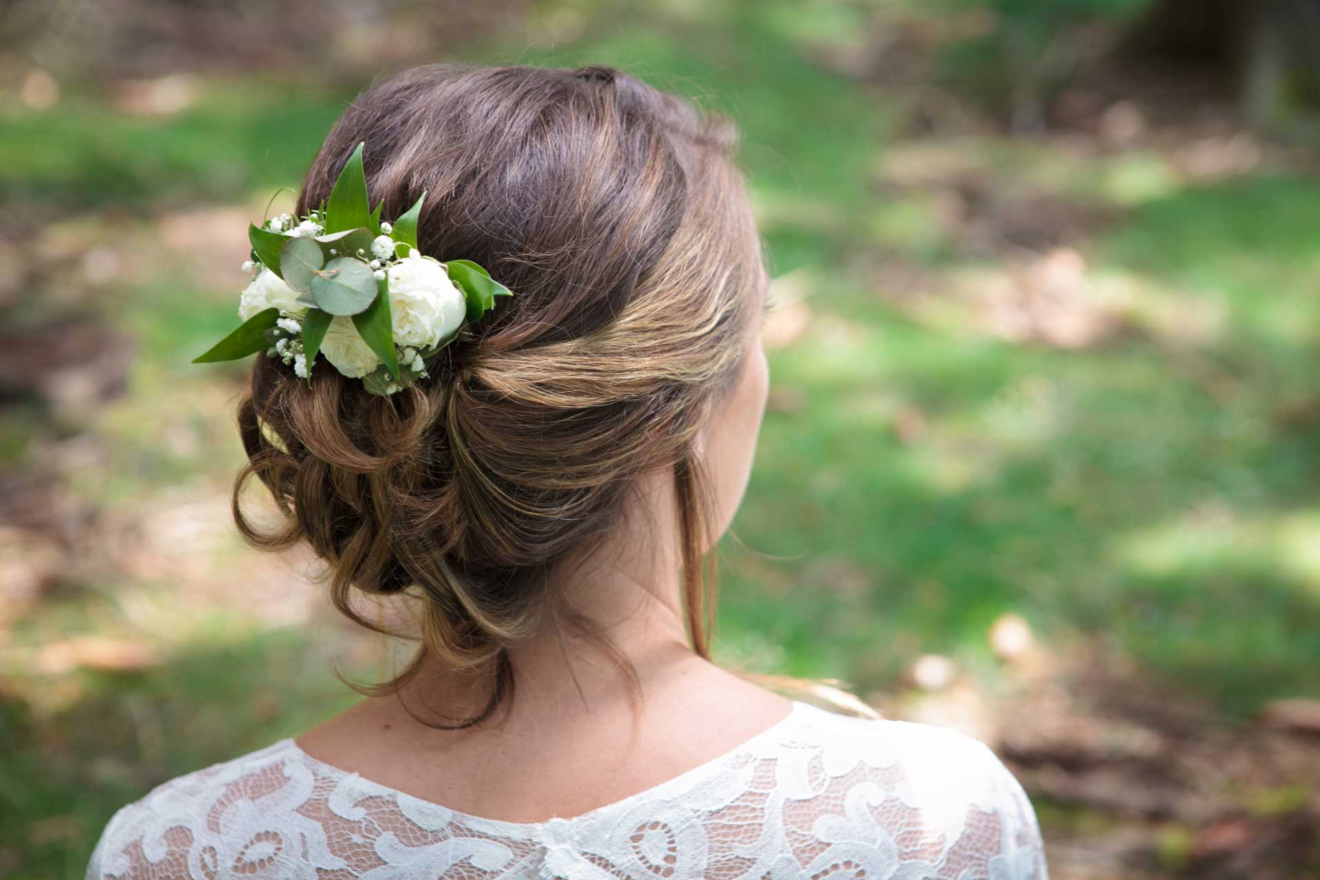 chignon de mariage